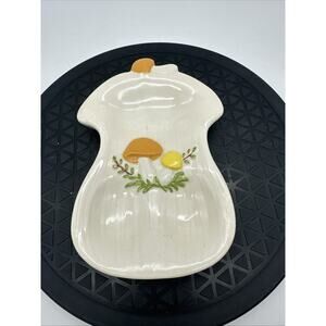 Ceramic Mushroom Spoon Rest Plate